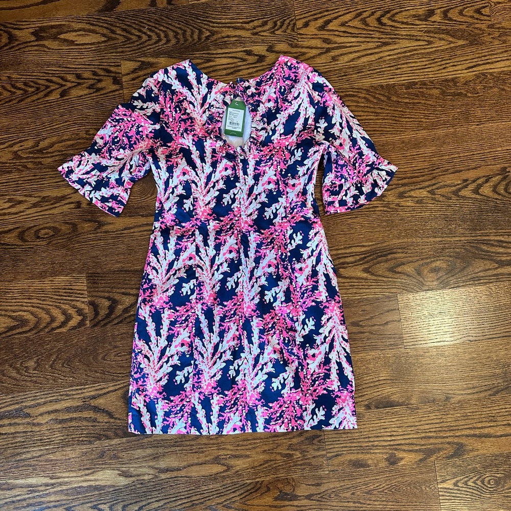 Lilly Pulitzer Pink and Navy Mini Dress